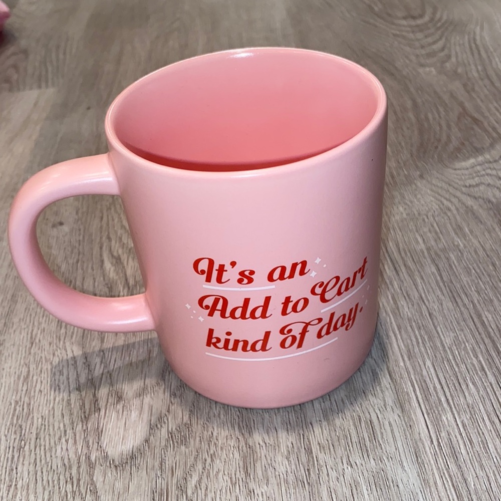 Parker Lane Add To The Cart Pink Mug